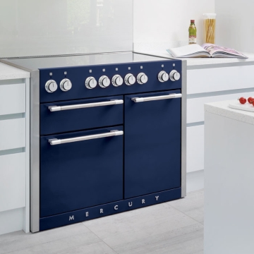 Mercury 1082 Indigo Induction Electric Range Cooker