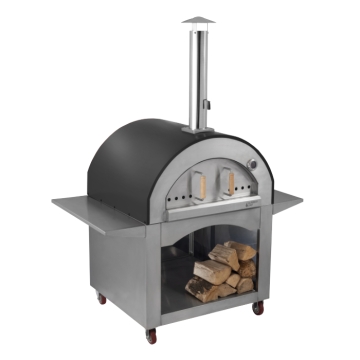 Alfresco Chef Milano Wood-Fired Pizza Oven, Black