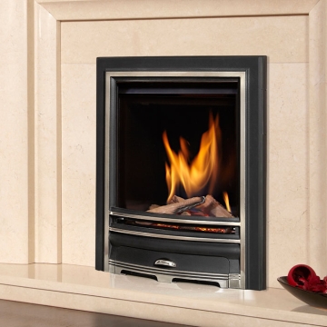 Passion HE Gas Fire, Arcadia Fascia Black and Chrome