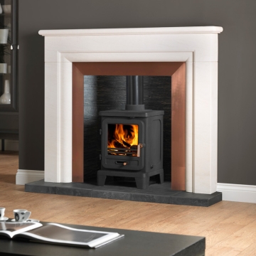 Penman Monza 54" Portuguese Limestone Fire Surround