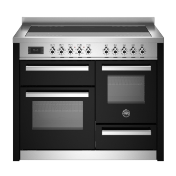 Bertazzoni 110cm Professional Series Induction Top Electric Triple Oven, Nero Black