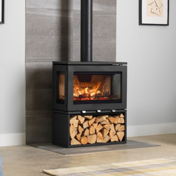 Purevision Linear LPV8 3-Sided 8kW Wood Burning Stove