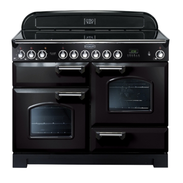 Rangemaster Classic Deluxe 110cm Induction Range Cooker, Gloss Black