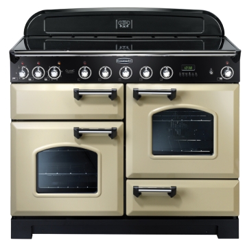 Rangemaster Classic Deluxe 110cm Induction Electric Range Cooker, Cream