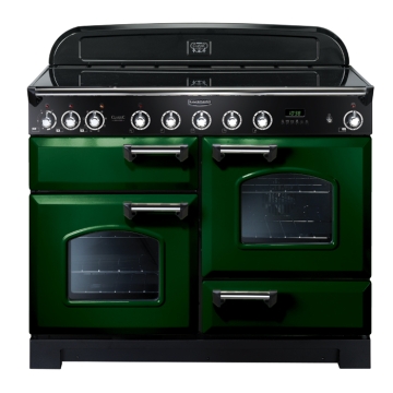 Rangemaster Classic Deluxe 110cm Induction Electric Range Cooker, Racing Green 