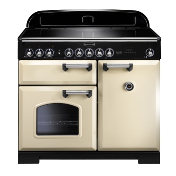 Rangemaster Classic Deluxe 100cm Induction Electric Range Cooker, Cream