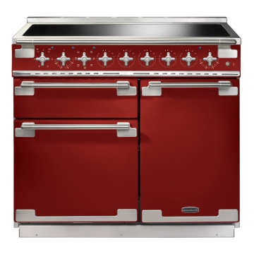 Rangemaster Elise 100cm Electric Induction Range Cooker, Cherry Red