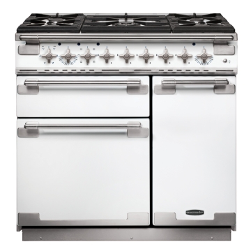 Rangemaster Elise 90cm Dual Fuel Range Cooker, White