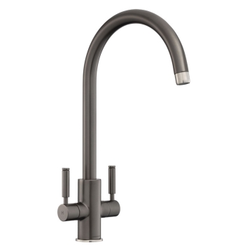 Rangemaster Intense TID1GR Twin Lever Mixer Tap, Graphite