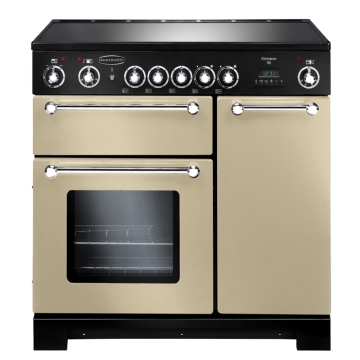 Rangemaster Kitchener 90cm Ceramic Electric Range Cooker, Cream