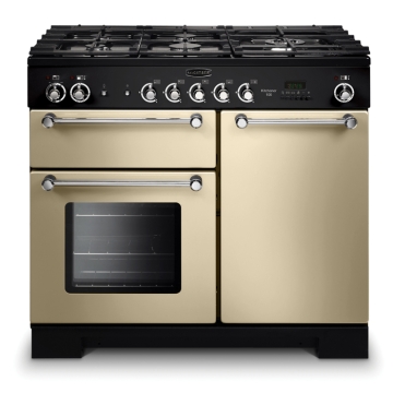 Rangemaster Kitchener 100cm Dual Fuel Range Cooker, Cream