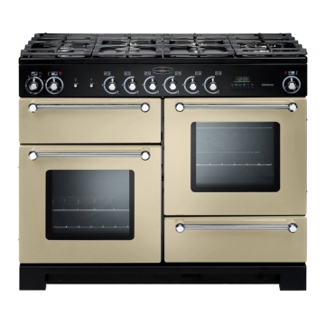 Rangemaster Kitchener 110cm Dual Fuel Range Cooker, Cream