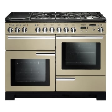 Rangemaster Professional Deluxe 110cm Cream Dual Fuel Range Cooker