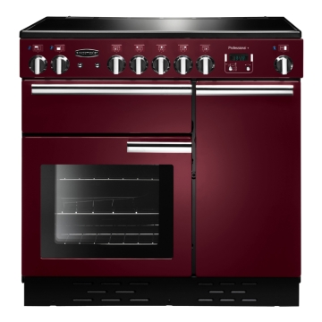 Rangemaster Professional Plus 90cm Induction Range Cooker, Cranberry