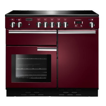 Rangemaster Professional Plus 100cm Induction Range Cooker, Cranberry