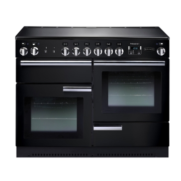 Rangemaster Professional Plus 110cm Ceramic Range Cooker, Gloss Black 