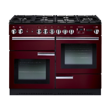 Rangemaster Professional Plus 110cm Dual Fuel Range Cooker, Cranberry