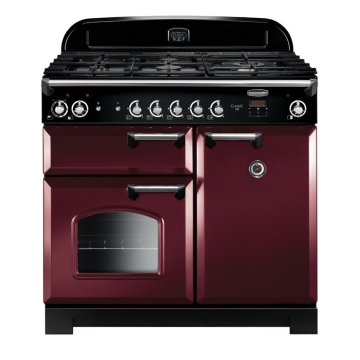 Rangemaster Classic Cranberry 100 Dual Fuel