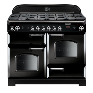 Rangemaster Classic 110 Gloss Black Dual Fuel