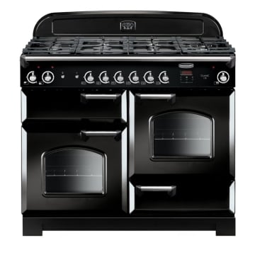 Rangemaster Classic 110 Gloss Black Gas