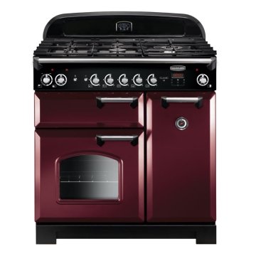 Rangemaster Classic Cranberry 90 Dual Fuel 