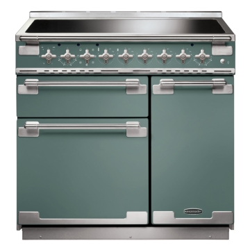 Rangemaster Elise 90cm Induction Range Cooker, Mineral Green