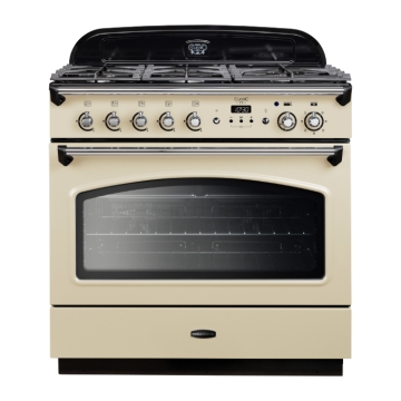 Rangemaster Classic FX 90cm Dual Fuel Range Cooker, Cream