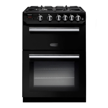 Rangemaster Professional Plus 60cm Gas Cooker, Black/Chrome