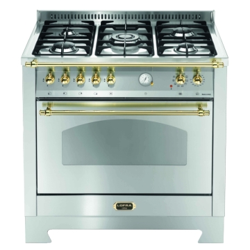 Lofra Dolcevita 90cm Dual Fuel Single-Oven Cooker, Stainless Steel