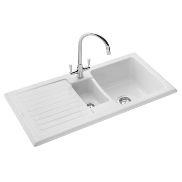 Rangemaster Rustic CRT10202WH Ceramic Sink