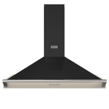 Stoves Richmond 100PYR Chimney Hood with Rail, Cream