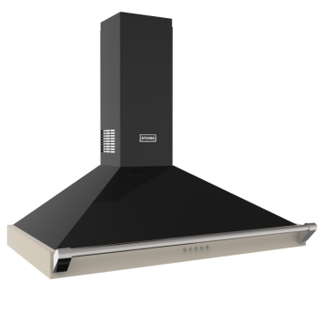 Stoves Richmond 90PYR Chimney Hood with Rail, Cream