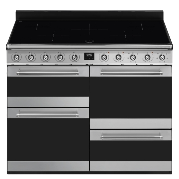 Smeg Symphony SYD4110I-1 110cm Induction Range Cooker, Stainless Steel