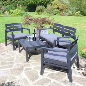 Europa Leisure Venice Anthracite Sofa Set