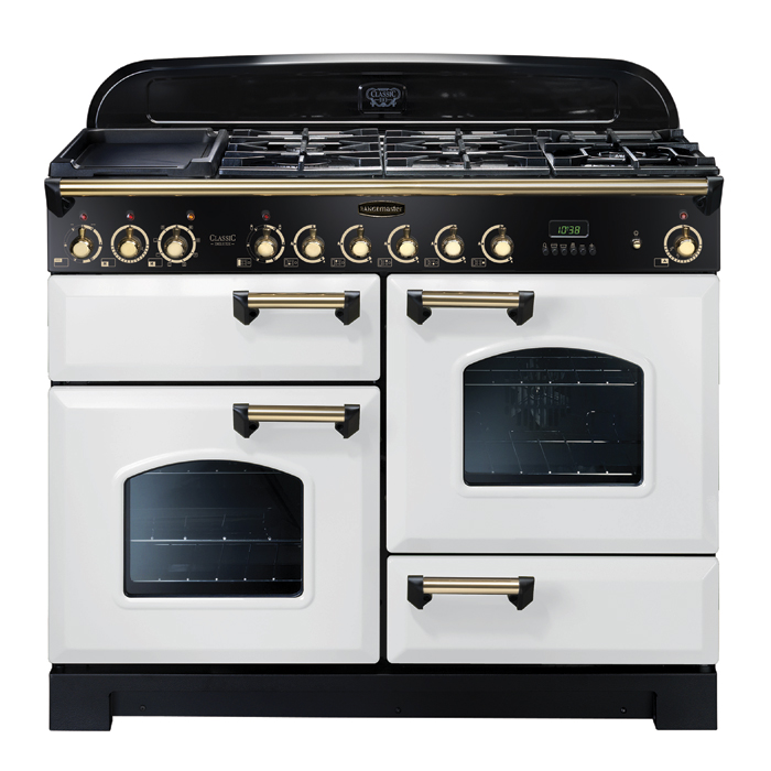 white rangemaster gas cooker