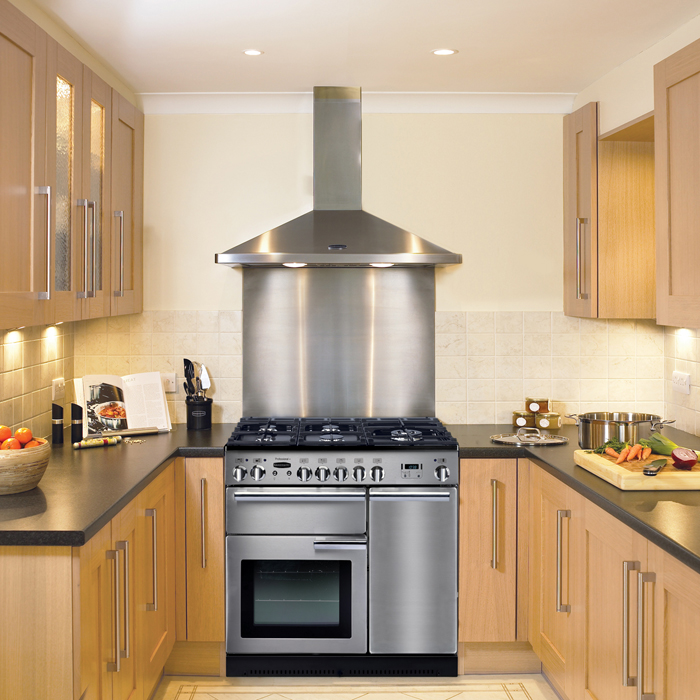 stainless steel rangemaster cooker