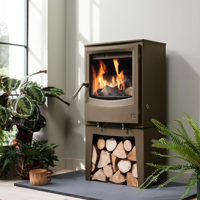 Arada Farringdon Eco Design Stove in Chestnut