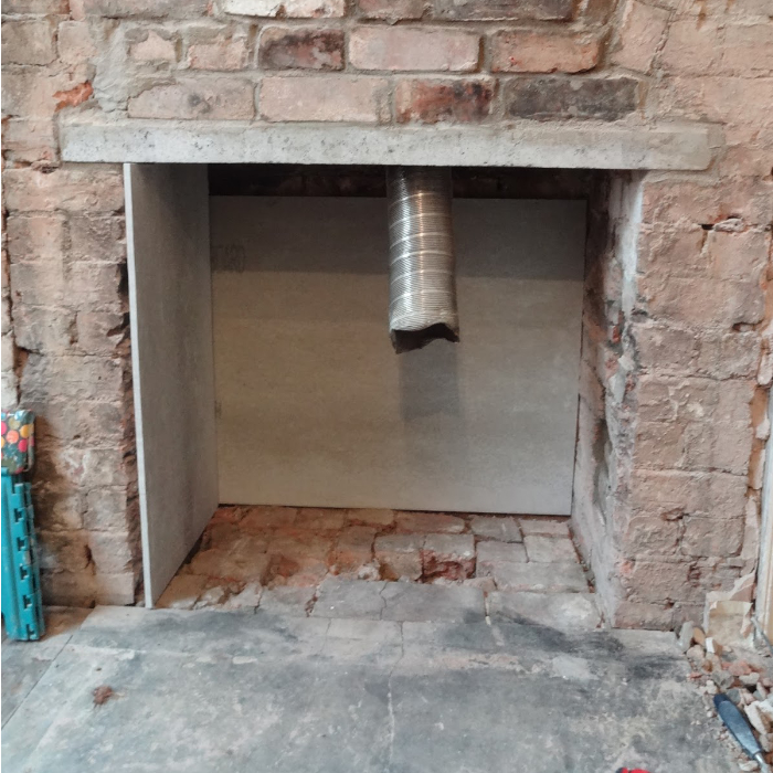 Flexible Flue liner installation