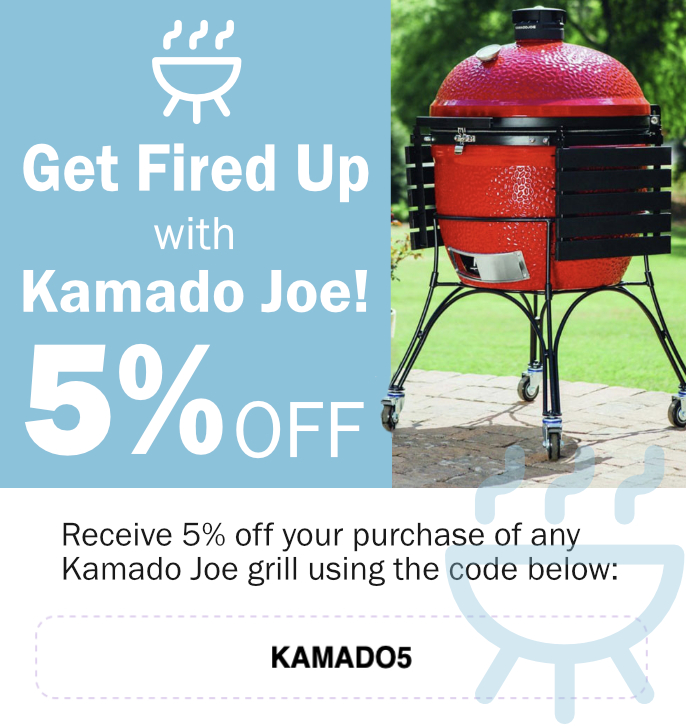 Kamado Joe 5% off discount code KAMADO5